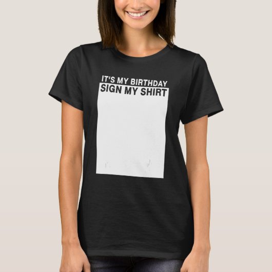 私の誕生日サインのシャツのおもしろい誕生日 Tシャツ (正面)