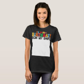 私の誕生日サイン私のシャツのおもしろい誕生日 Tシャツ (正面フル)
