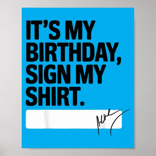 私の誕生日サイン 私の楽しい誕生日の名言 ポスター (正面)