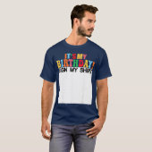 私の誕生日サイン 私の楽しい誕生日 女性 少年 Tシャツ (正面フル)