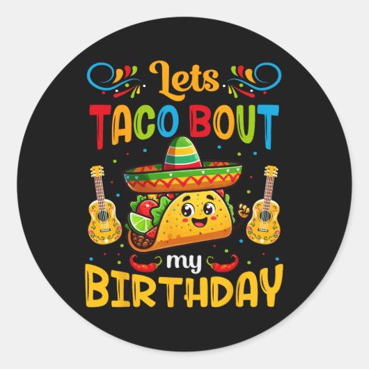 私の誕生日タコについて語ろう タコバースデー タコロ ラウンドシール (正面)