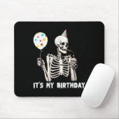 私の誕生日ハロウィーンスケルトンおもしろい誕生日 マウスパッド (マウス)