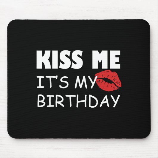 私の誕生日パーティーだキスして マウスパッド (正面)