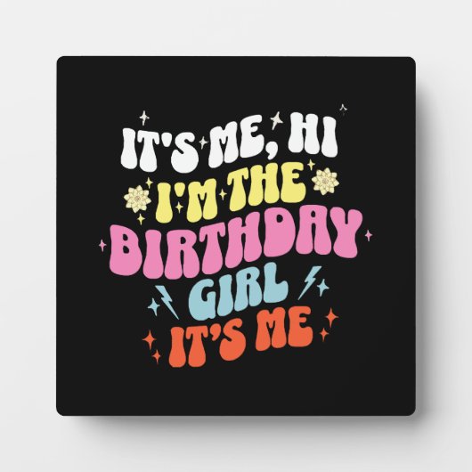 私の誕生日パーティーの女の子たち フォトプラーク (正面)