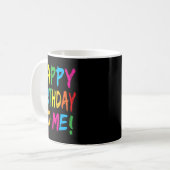 私の誕生日パーティー お誕生日おめでとう コーヒーマグカップ (正面左)