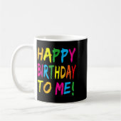 私の誕生日パーティー お誕生日おめでとう コーヒーマグカップ (左)