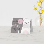 私の誕生日ベリーラッシングを待つ カード (黄色い花)