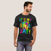 私の誕生日ボーイガールレッツグローレトロ80のPa Tシャツ (正面フル)