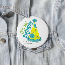 私の誕生日ボーイガール水玉模様パーティー 缶バッジ