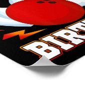 私の誕生日ボーリングテーマパーティー ポスター (角)