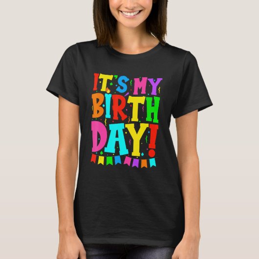 私の誕生日メンズメンズティーンガールズ誕生日 Tシャツ (正面)