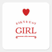 私の誕生日今日 スクエアシール (正面)