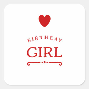 私の誕生日今日 スクエアシール