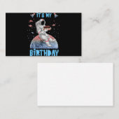 私の誕生日宇宙飛行士ユース・キッズ宇宙 エンクロージャーカード (正面/裏面)