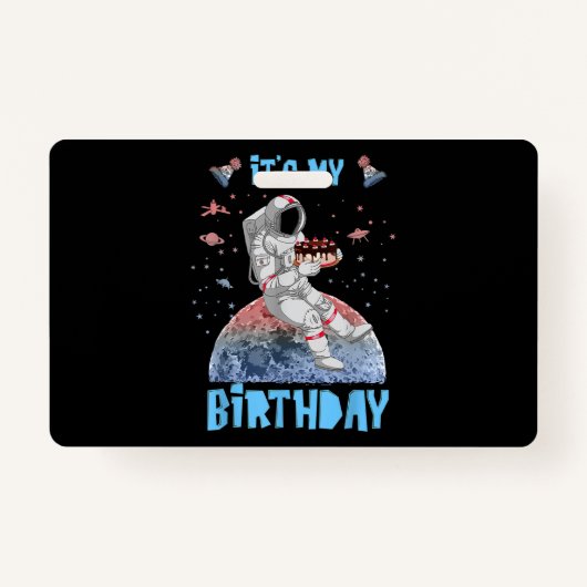 私の誕生日宇宙飛行士ユース・キッズ宇宙 バッジ (正面)