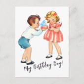 私の誕生日少年! |はがき ポストカード (正面)