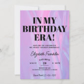 私の誕生日時代で任意の年齢の誕生日パーティー 招待状 (正面)
