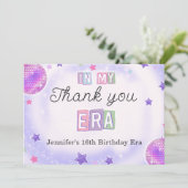 私の誕生日時代のパープルディスコ サンキューカード (スタンド正面)