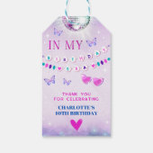 私の誕生日時代のラベル - ティーンの誕生日ガール ギフトタグ (裏面)