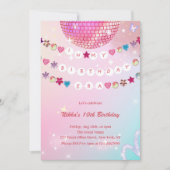 私の誕生日時代の招待状 - ティーンの誕生日ガール 招待状 (正面)