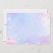 私の誕生日時代の誕生日写真 招待状 (裏面)