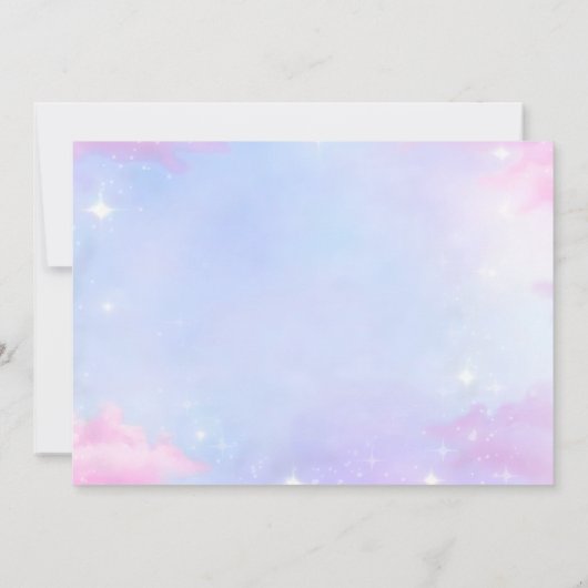 私の誕生日時代の誕生日写真 招待状 (裏面)