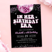 私の誕生日時代ピンクパープル誕生日 招待状