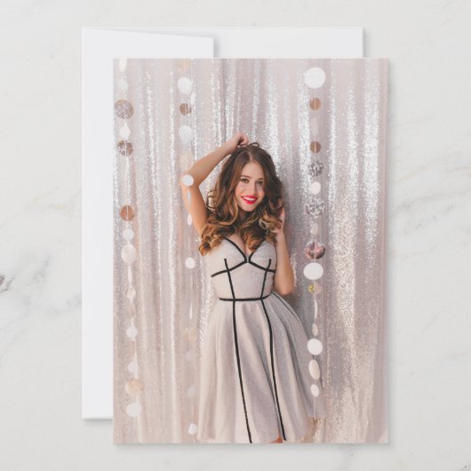 私の誕生日時代、時代パーティー、時代パーティー写真 招待状 (裏面)