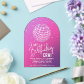 私の誕生日時代、時代パーティー、時代パーティー アクリル招待状 (インサイチュ (ウェディング))