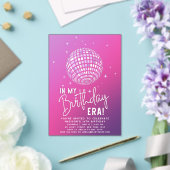 私の誕生日時代、時代パーティー、時代パーティー アクリル招待状 (インサイチュ (ウェディング))