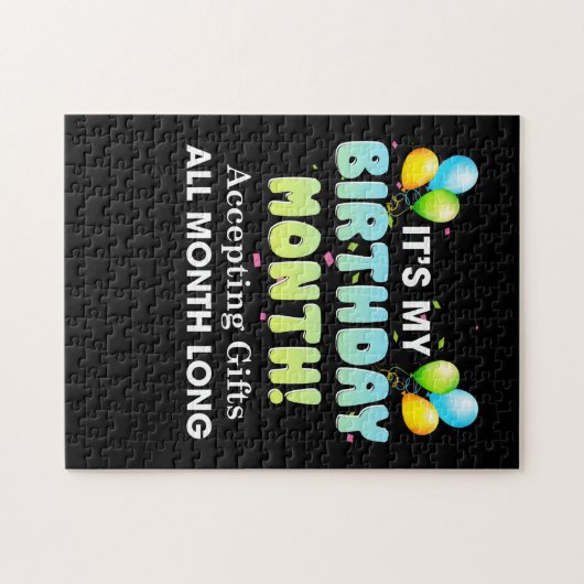 私の誕生日月がプレゼントを毎月受け取る ジグソーパズル (横)