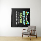 私の誕生日月がプレゼントを毎月受け取る タペストリー (インサイチュ(横))