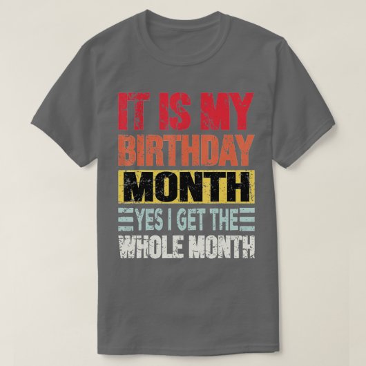 私の誕生日月のyesで月を丸ごと tシャツ (デザイン正面)