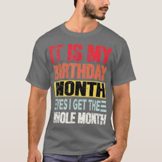 私の誕生日月のyesで月を丸ごと tシャツ