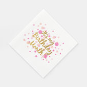 私の誕生日月ナプキン スタンダードランチョンナプキン (角)