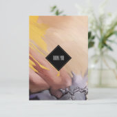 私の誕生日来カードに感謝カスタムする 招待状 (スタンド正面)