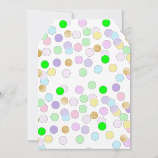 私の誕生日来パーティーありがとう サンキューカード (裏面)