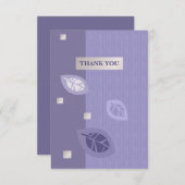 私の誕生日来フラットカードに感謝 招待状 (正面/裏面)