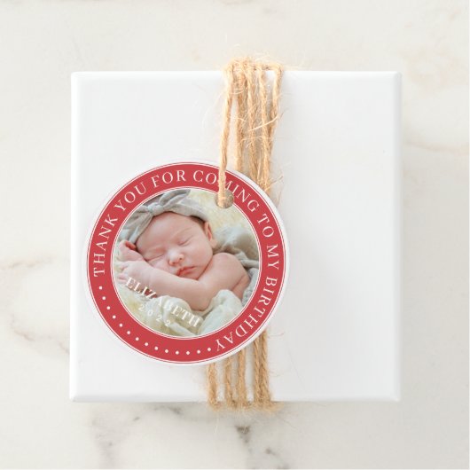 私の誕生日来写真をありがとうモダン フェイバータグ (インサイチュ)