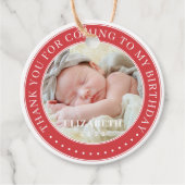 私の誕生日来写真をありがとうモダン フェイバータグ (正面)