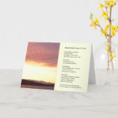 私の誕生日祈りの言葉は…… カード (黄色い花)