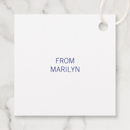 私の誕生日祝紙吹雪に感謝 フェイバータグ (裏面)