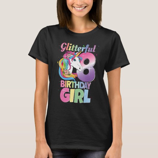 私の誕生日第8誕生日女子8年2014年 Tシャツ (正面)