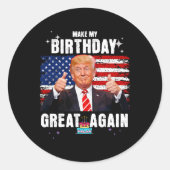 私の誕生日素晴らし ラウンドシール (正面)