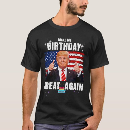 私の誕生日素晴らし Tシャツ (正面)
