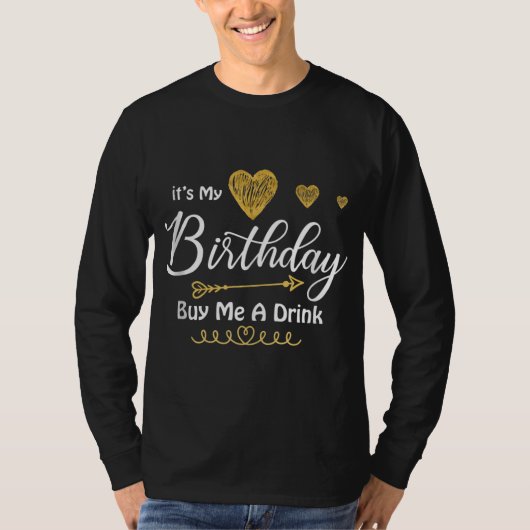 私の誕生日買だ Tシャツ (正面)