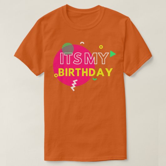 私の誕生日1 Tシャツ (デザイン正面)