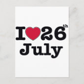 私の誕生日7月26日 ポストカード (正面)
