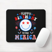 私の誕生日7月4日アメリカ独立記念日Gif マウスパッド (マウス)
