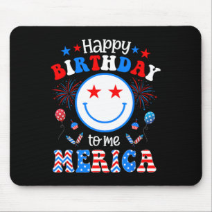 私の誕生日7月4日アメリカ独立記念日Gif マウスパッド